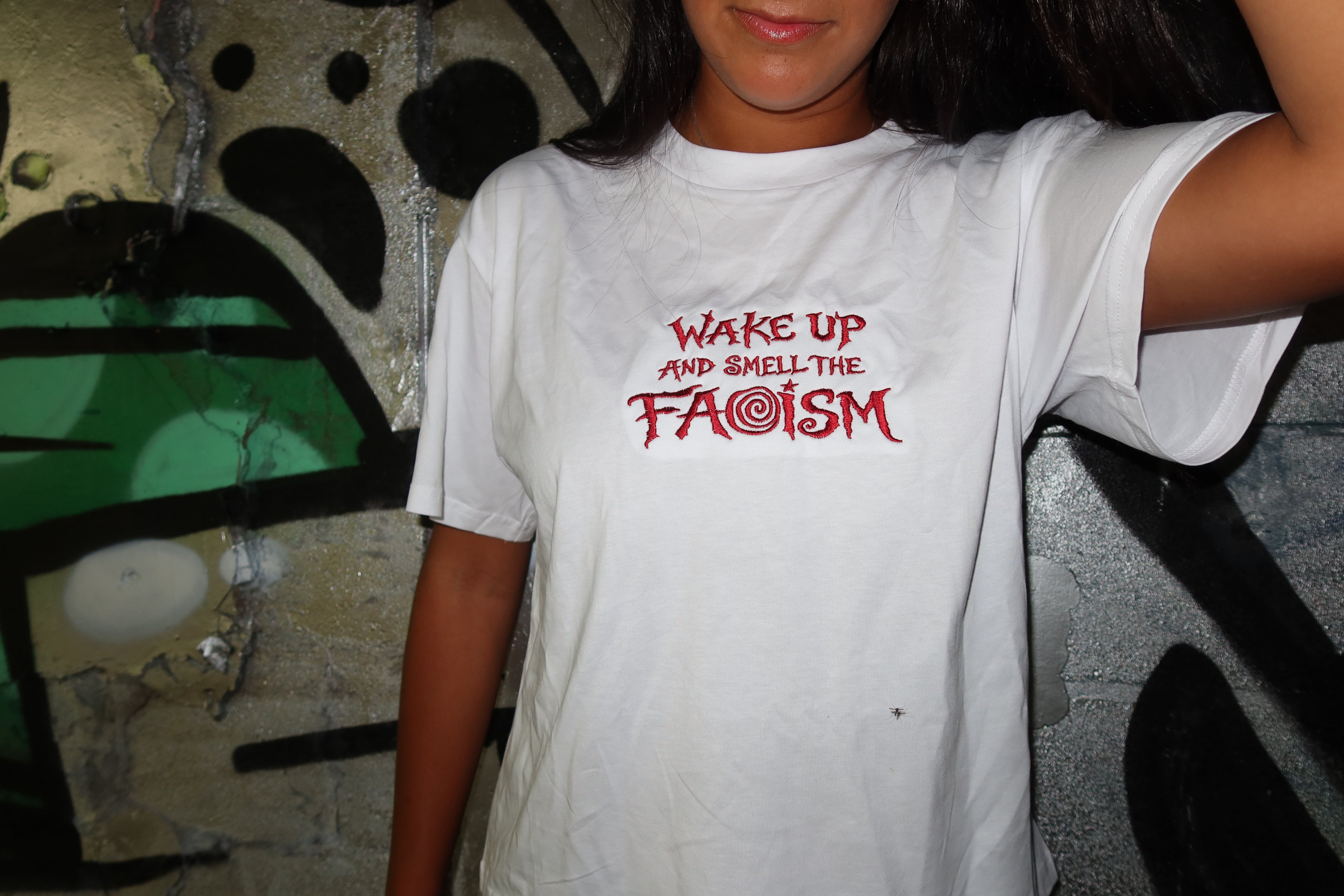 WAKE UP & SMELL THE FACISM Women's Tee